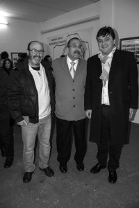 El presidente de ACCOF, Antonio S. Vilas junto a Gabriel Cruz y Pedro Jiménez.