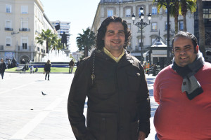 Joaquín González y José Antonio Ponce, directores de la Banda de la Merced