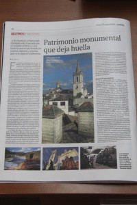 Página dedicada a La Palma en el suplemento de turismo de 'La Razón'.