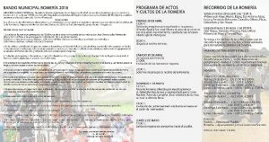 Información  las Fiestas Primaverales San José Obrero 2016. 