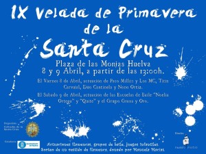 Cartel de la IX velada de la Primavera de la Hermandad de la Santa Cruz