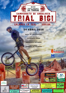 Cartel de la prueba ciclista que se va a disputar en Zalamea la Real.