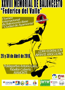 Cartel anunciador de la gran jornada de baloncesto de base en Ayamonte.