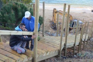 Obras de mejora de los accesos a la plaza.