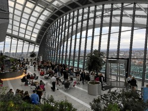 El Sky Garden de Londres, uno de sus lugares favoritos de la ciudad.