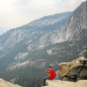 En el parque natural de Yosemite, que divide California y Nevada.