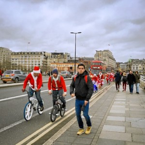 El onubense, disfrutando de la navidad en Londres. 