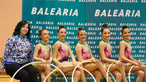 Representantes del Club Gimnasia Rítmica Onuba.