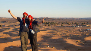 Han cruzado el desierto de Marruecos en coches modelo Panda.