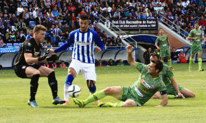 Rubén Mesa, al final, ha superado sus molestias y viaja a Murcia. / Foto: Josele Ruiz.