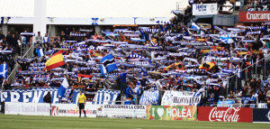 Los socios del Recre han respondido el primer día de venta de entradas para el choque ante el Linares. / Foto: Josele Ruiz.