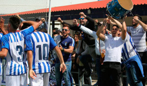 El Recre B tratará de certificar el ascenso a Tercera este domingo. / Foto: Manu López / @Albiazules.