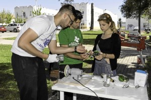 Momento de uno de los talleres impartidos en la Universidad de Huelva.