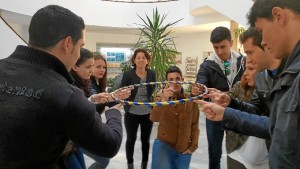 Momento de los talleres impartidos en la UHU. 