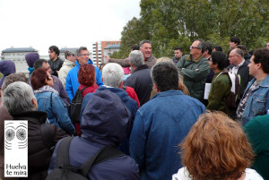 El geólogo Juan Antonio Morales, en el acto.