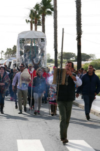 Cartaya camina hacia El Rocío.