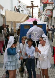 Las mantillas tampoco han faltado.