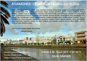 Cartel del acto que se celebrará en Ayamonte el jueves 5 de mayo.