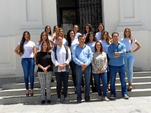 Las chicas fueron recibidas por el ayuntamiento.