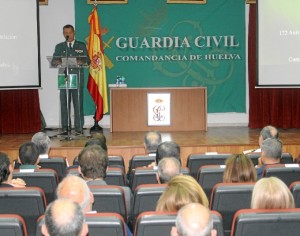 El coronel de la Guardia Civil, durante su intervención.