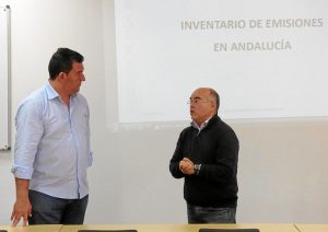 Momento de la Clase Magistral sobre “Inventario de emisiones en Andalucía” impartida en la Unia.