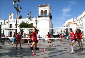 La Plaza Redonda fue 'tomada' por los deportistas cartayeros