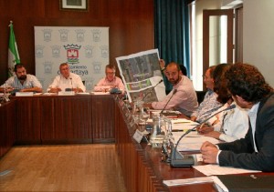 Momento del pleno celebrad en el Consistorio de Cartaya. 