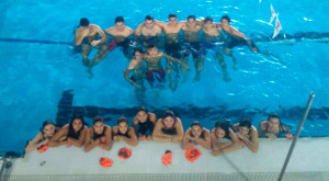 Deportistas del Club Natación Huelva en una nueva jornada del Trofeo FAN.