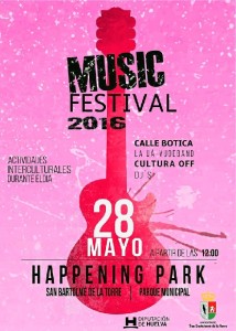 Cartel de Festival Happening Park. 