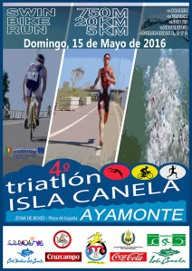 Cartel anunciador del evento deportivo de este fin de semana en Ayamonte.