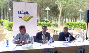 Un momento de la presentación del II Duatlón 'Mancomunidad Islantilla Golf Resort'.