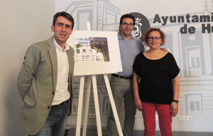 Un momento de la presentación de la II Copa Andaluza de Escalada 'Ciudad de Huelva'.