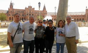 Un momento de la manifestación celebrada este sábado en Sevilla.