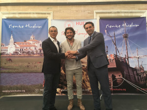 Manuel Carrasco promociona la provincia de Huelva.