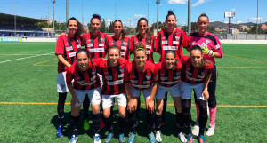 Formación del Fundación Cajasol Sporting en el partido ante el Espanyol. / Foto: @sportinghuelva.