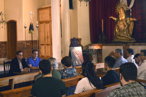 En la Ermita de la Soledad, a los pies de la Virgen de las Angustias se anunciaron los actos