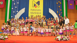 Componentes de la escuela de gimnasia rítmica de Moguer, ganadores individuales.