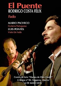 Cartel de la actuación de fado.