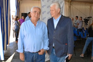 El concejal de Agricultura José Barrado junto al catedrático de Análisis Geográfico Regional de la UHU Juan Antonio Márquez Domínguez.