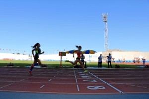 Un momento de las pruebas de atletismo.