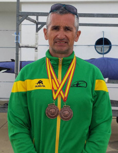 Alberto Alonso, deportista y presidente del club, logró dos medallas de bronce en los Juegos Europeos de Policías y Bomberos.