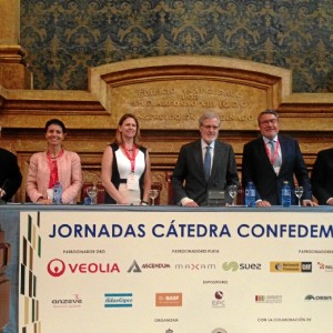 Un momento de la participación de la directora general de MATSA, Audra Walsh, en la jornada ‘Desarrollo sostenible de la actividad minero-metalúrgica’, organizada por CONFEDEM y la Escuela Técnica Superior de Ingenieros de Minas de Madrid.