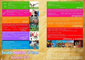 Programa de las Escuelas Deportivas en Ayamonte.