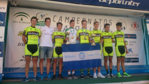 Bicicletas Valdayo AC Componentes del San Antonio en el Campeonato de Andalucía de Ciclismo.