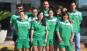 Deportistas del CODA Huelva en la selección andaluza en San Fernando.