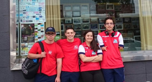 Representantes del CODA que han tenido una gran actuación en el Campeonato disputado en Valladolid.