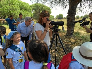 Más de 500 escolares han participado en el programa de educación ambiental 'Marismas del Odiel: A vista de Águila'.