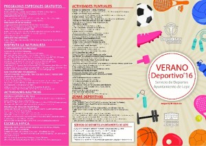 Programación deportiva en Lepe. 