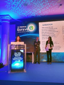 Un momento del acto de entrega de la VI Edición de los Premios Esteve y de la Beca Esteve, celebrado en el Palacio Neptuno de Madrid.