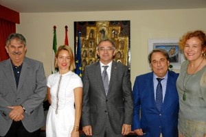 De izquierda a derecha: Gabriel Ruiz, director del seminario, Paula Chaves, Francisco Ruiz, Eugenio Dominguez y Yolanda Pelayo.